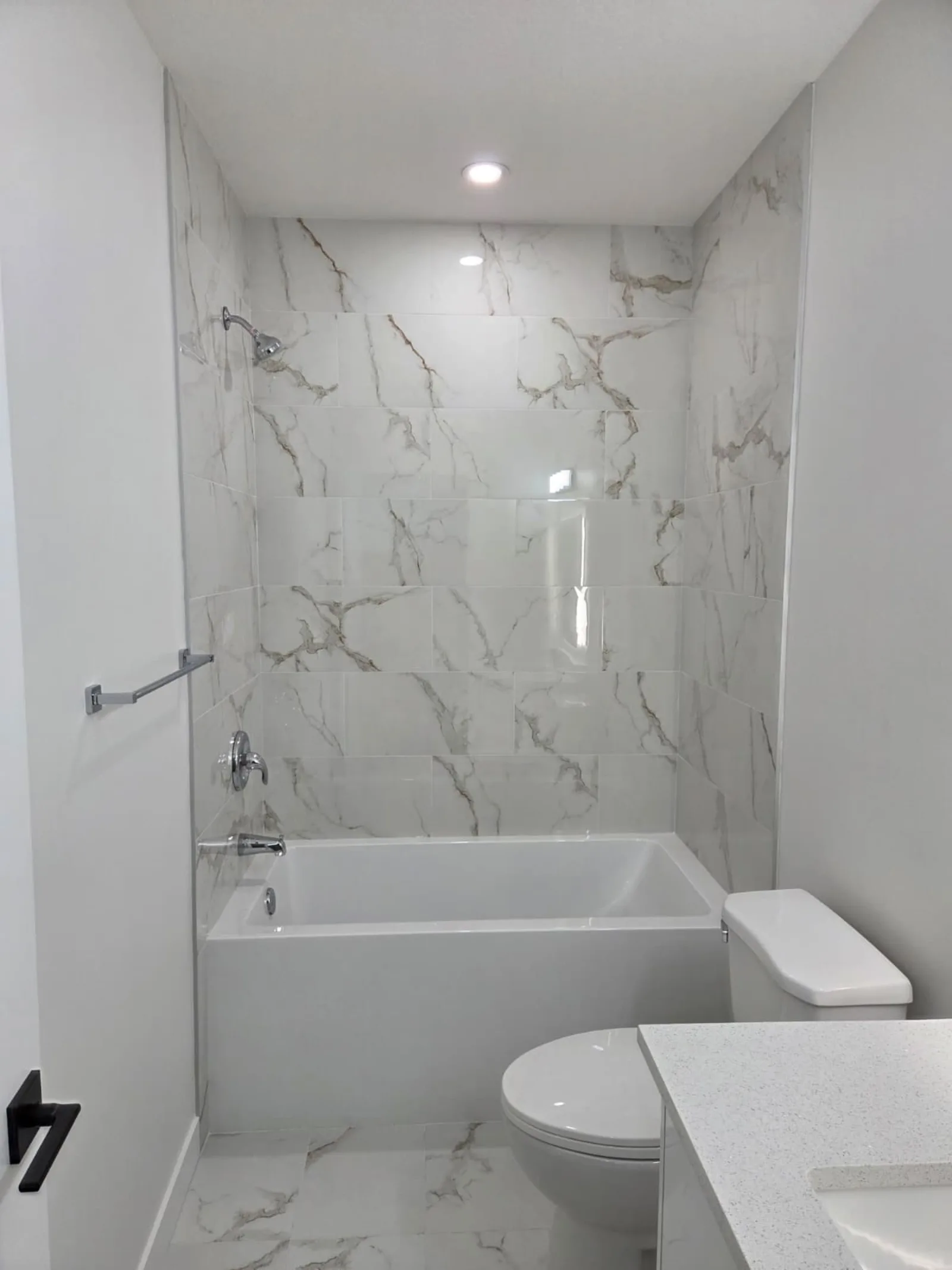 Whole-home renovation showing new interior doors and trim, Calgary